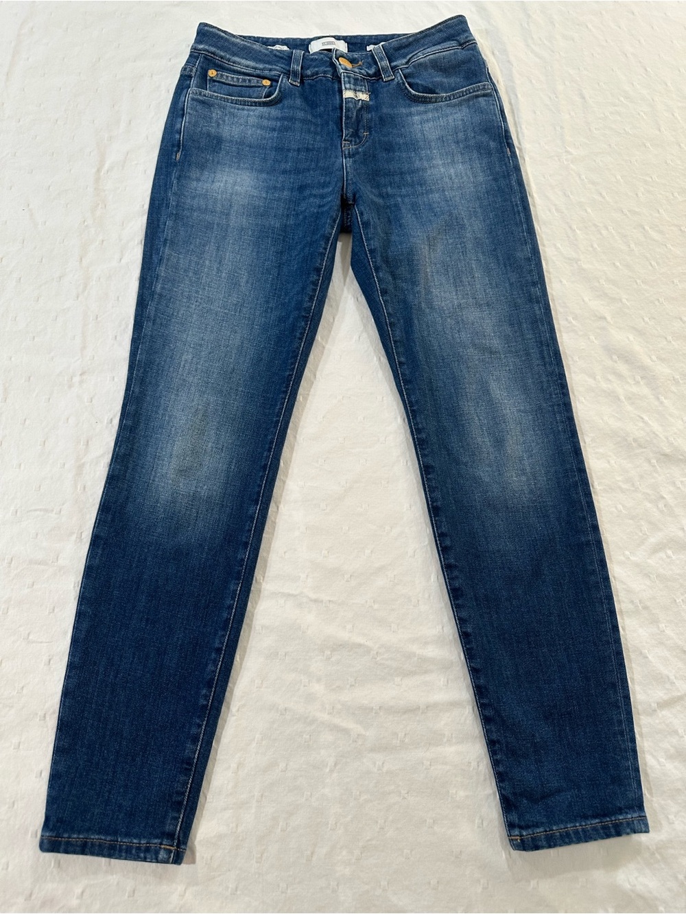 CLOSED A Better Blue Skinny Jeans Sz 26 Candiani Denim Made in Italy Organic